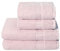 GLAMBURG Ultra Soft 4er-Pack Handtuch-Set, Baumwolle, enthält 2 übergroße Badetücher 70 x 140 cm, 2 Handtücher 50 x 90 cm, für den täglichen Gebrauch, kompakt und leicht — Rosa