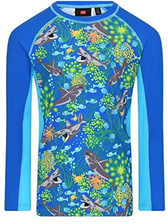 LEGO Unisex Schwimm-Langarmshirt Sonnenschutz UPF 40+ Lwalex 306 T-Shirt, 557 Blue, 152 EU
