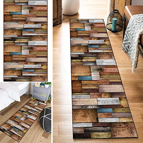 GUOGAI Läufer Flur Teppich 110x330cm Korridor Teppich Läufer Utschfest Brücke Waschbar Polyester Umrandung Kurzflor für Küche Collection Korridor, #20