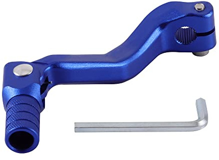 GOOFIT Lega di Alluminio Ingranaggio Leva Blue Shift Lever Shift Pedale Pieghevole Ingranaggio Leva Sostituzione per Cb250 Motocross Bike Dirt Pit Bike ATV