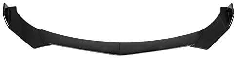 Kit Labbro Paraurti Anteriore Universale, Splitter in ABS Nero Lucido, Spoiler per Auto, Accessorio Estetico per Migliorare l’Aerodinamica