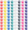 Mini Acrylfarben für Kinder, 10 Stück 8 Farben je 3 ml Malfarben Malsets für Kinder, Waschbaren Acrylfarben Set, Fingerfarben Kinder, Ungiftig Bastel-Farbe, Perfekt für Kunst & Handwerk, Malerei