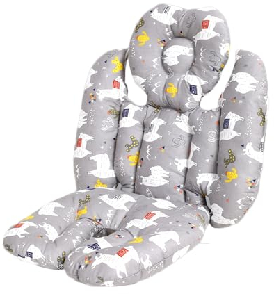 Universal Sitzauflage Kinderwagen Kindersitz Kinderwagen Sitzkissen Orthopädisch Atmungsaktiv Kissen Niedlich Verdickt Kinderwagendecke für Buggys Orthopädisches Kinderwagenkissen Outdoor Unterwegs