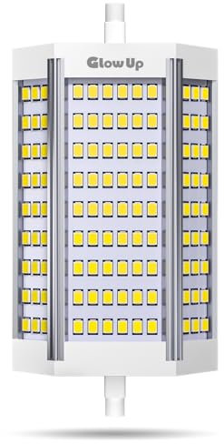 GlowUp 30W Ampoule R7S LED 118mm Dimmable Blanc Froid 6000K R7S LED J118 Projecteur 3000lm Équivaut à Haolgène 300W 220V Ampoule Double Extrémité pour Bureau, Maison, Salon, Balcon, Hôtel, Etc(1P)