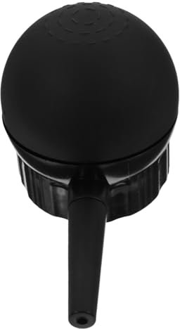 BATHVEVE Hair Building Fibers Spray Applicator Nozzle Black Professional Powder Spray Tool for Hair Thickening