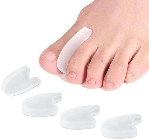 4 PCS Universal Medically Approved Gel Toe Separator for Overlapping Toes