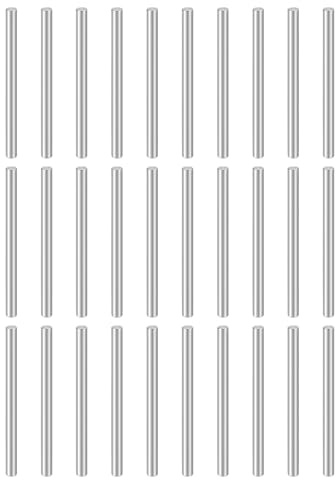 sourcing map 50 perni cilindrici M4 (4 mm) x 60 mm, in acciaio inossidabile 304, supporto per mensole, elementi di fissaggio per dispositivi in metallo, mobili in legno, installazione fai da te