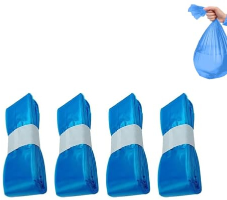 Hinapan Pack of 4 Nappy Bin Replacement Bags, Nappy Bin Refill Bags, 4.5 m Refill Film, Odour-Proof and BPA-Free, Extra Strong Impermeable and Universal Compatible