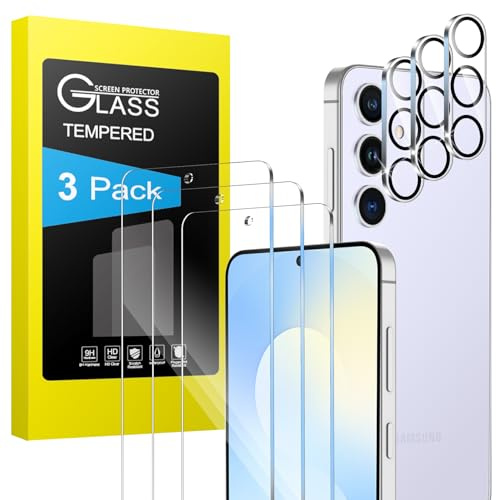 COPIKE Set di 6 Vetro Temperato per Samsung Galaxy S25 FE, 3 x Pellicola Protettiva e 3 x Protezione Lente Fotocamera, Durezza 9H Resistente ai Graffi, Bubble Proof