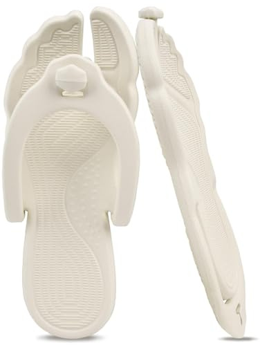 Rosoz Tong Homme, Claquettes Femme Sandales Tongue Homme Plier Tong été Plage Antidérapant Piscine Douche Mules