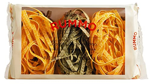 Rummo Paglia E Fieno – Classic Italian Egg & Spinach Pasta, Handcrafted, Artisan-Made Nests for Gourmet Dining, 250 g (Pack of 1)