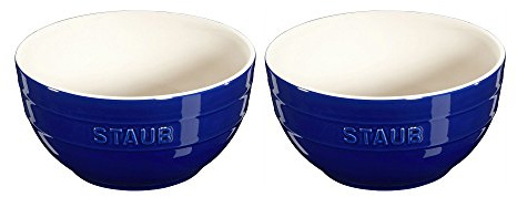 STAUB 40511-548 Universal Bowl Set, Ceramic, Dark Blue