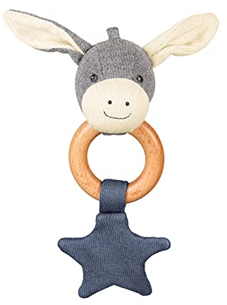 Sterntaler GOTS Strick-Spielfigur mit Greifring Emmi