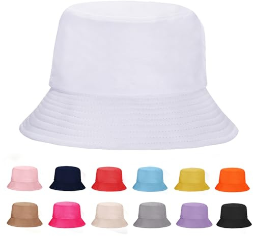 Rosoz Bucket Hat for Women Men Summer Travel Beach Sun Hat Outdoor Cap Unisex Bucket Hats