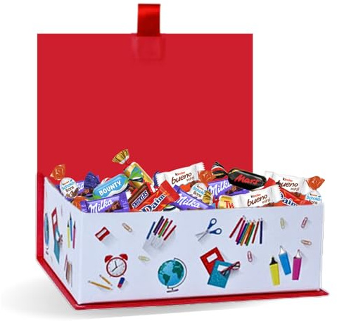 KINDER, MILKA, CÉLÉBRATIONS - Coffret de 50 Chocolats - Cadeau Merci