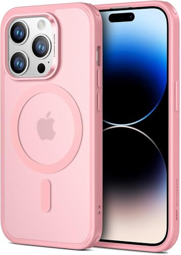 ESR for iPhone 16 Pro Max Case (4 in 1) Set, Translucent Matte Case with Screen Protector, Compatible with MagSafe, Military-Grade Protection, Classic Series, Frosted Pink