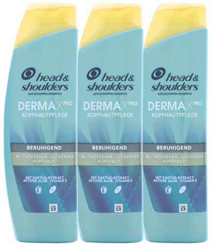 3 x Head & Shoulders DERMAXPro Kopfhautpflege Anti Schuppen Shampoo je 250ml