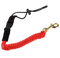 Xolsurg Canoe Kajak Paddel Leine Sicherheitsstange Leine Lanyard Angelrute Leinenkabel Tether Haken für Wasseraktivitäten rot