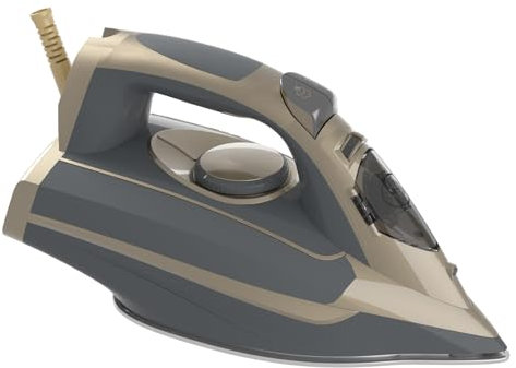 SUPERLEX 3200 W, ferro da stiro a vapore e skirt spray, in ceramica, anticalcare/antigoccia, finestra di visualizzazione da 2,1 m, stazione di ricarica e vapore verticale