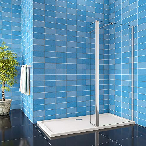 Shower Enclosure Walk in 900x1900mm Shower Screen 300x1900mm Flipper Panel