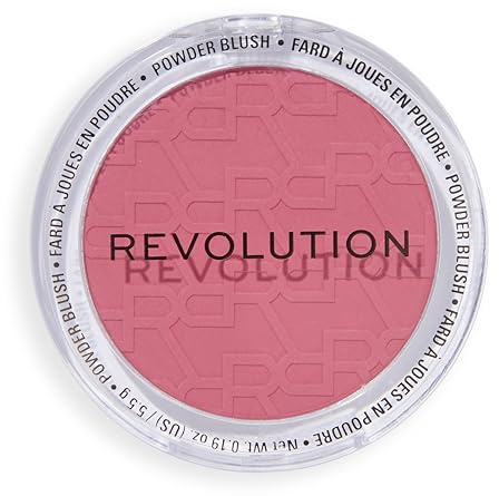 Revolution Blusher Reloaded, Pink Lady | Talc-Free Powder Blush with Matte Finish for Cheeks, Rich Pigment & Buildable, Vegan & Cruelty-Free