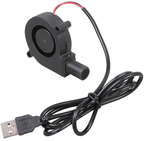 Kompakt 5015 fläktfläkt för skrivare datorkylning 5 V USB-driven hög 4 300 varv/min luftflödeslösning 95 cm sladd USB-fläkt