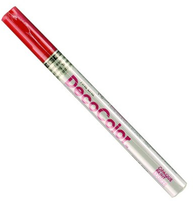 UCHIDA 200-C-2 Marvy Deco Color Fine Point Paint Marker, Red