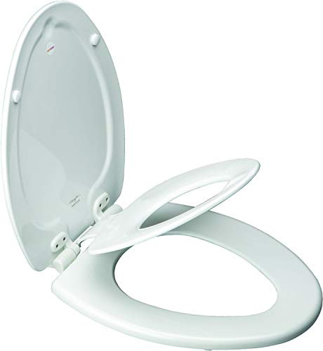 Bemis 183SLOW White Elongated Wood Toilet Seat