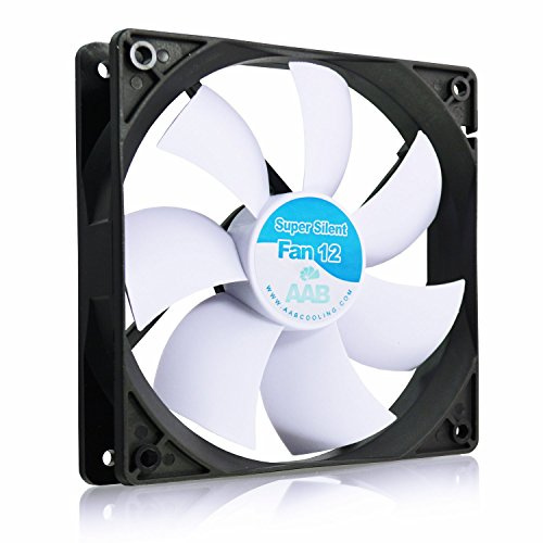 AABCOOLING Super Silent Fan 12 - Tyst och Effektiv 120mm Chassifläkt med 4 Vibrationsdämpare, 12V PC-fläkt, 13,9 dB(A), 64,5 m3/h, FDB-lager, Datorkylning