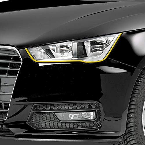 Gelbe Scheinwerfer Folie Folienstreifen Set Auto 3 Scheinwerfer Folie Gelb Autofolie