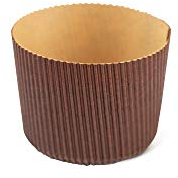 DECORA, 0320168 12 Formes pour Panettone de 100 g, en papier rigide en cellulose pure, Résiste à des températures de 200 °, Idéales pour réaliser un panettone maison, Fabriquées en Italie.