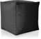 Green Bean Outdor Pouf-Hocker 40x40x40cm mit EPS-Perlen Füllung - Erweiterung & Addon für Sitzsäcke: Fußhocker Fußkissen - Bodenkissen Kinder & Erwachsene - Fußablage Sitzkissen Schwarz