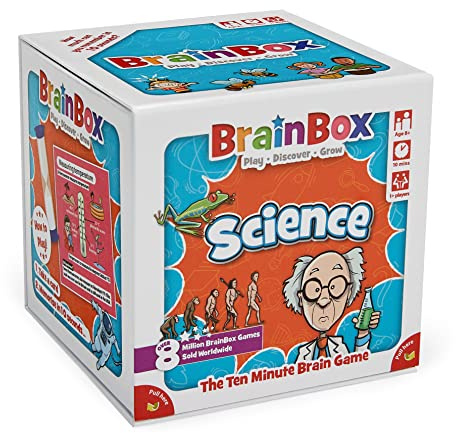 BrainBox Science | Fun & Educational Card Game | Ages 8+ | 1+ Players | 10 Minutes Play Time