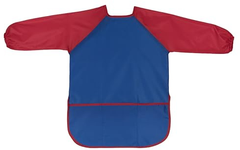 Childrens Kids Toddler Waterproof Play Apron With Pockets. Age 2-5 Years - Painting, Baking, Cooking, Smock