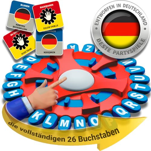 BLOOOK Wörter Sturm Spiel,Brettspiele,Wörterspiel Erwachsene Kinder,Gesellschaftsspiele,Spiel des Jahres,Familienspiel 2-8 Personen,Tabletop Spiele,Partyspiele (Blau Rot)