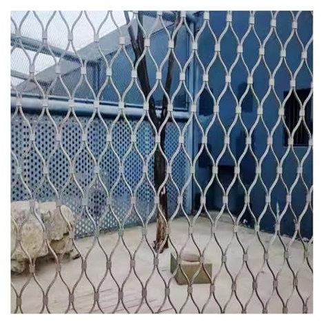 LXBAMKEA Personalizar Red De Acero Inoxidable para Jardín, Red De Cuerda De Alambre Flexible para Jardín Exterior Granja, Límite De Protección, Escalera Balcón Red De Protección contra Caídas(10 CM)