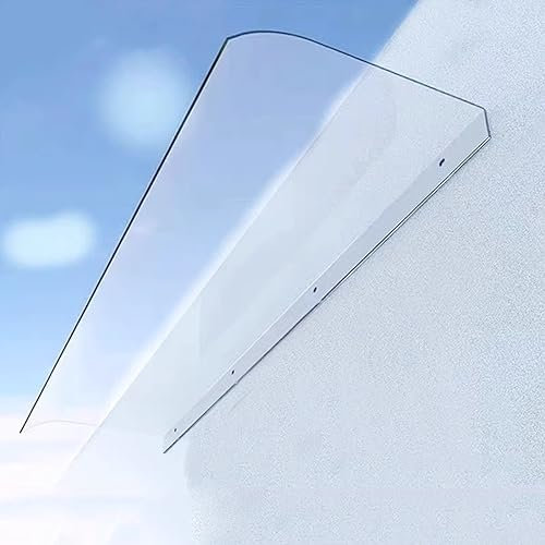 Türvordach, modernes Design, transparenter Fenster-Regenschutz, Abdeckung mit 3,5 mm dickem Polycarbonat, stummes Vorzelt, Fenster, Veranda, Markise, Vordach, Vordach, Vorzelt, Unterstand (50 x 150