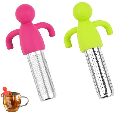 2 Pezzi Infusore per Tisane Filtro per Tè Acciaio Inossidabile 304 Infusore per Tè per Cucina di Casa si Adatta a Tutte le Tazze