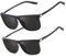 Myiaur 2 Pack Sonnenbrille Herren Polarisierte UV400 Schutz Rechteckigem Rahmen Sportliche Sonnenbrille für Autofahren, Angeln & Outdoor