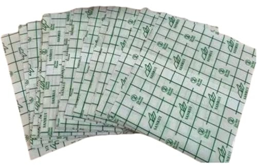 100 cerotti per doccia, in diverse misure, impermeabili, usa e getta, in pellicola PU, nastro impermeabile, per doccia, per il fissaggio dei farmaci, 5 x 8 cm