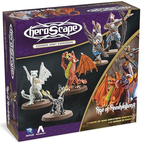 Renegade Game Studios - Heroscape Greatbow Archers and Scions of Icaria Army Expansion - Add on Content for The Heroscape Miniatures Game - Battle Box or Master Set is Required to Play