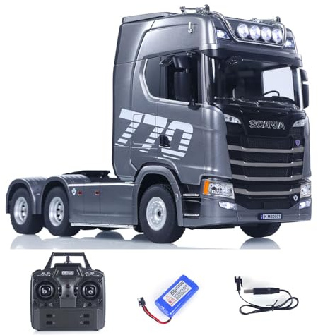 TOUCAN RC HOBBY US in Stock 1/18 Plastic 6X4 Remote Control Tractor Truck SC 770S 1501 RWD RC Lorry Vehicle Light Sound RTR Model for Adults