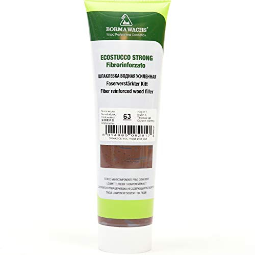 BORMA Faserverstärkter Holzkitt Spachtelmasse Extra Strong 200g - Nussbaum dunkel - 63