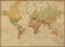 Landkarten Giant XXL Poster - Weltkarte Antik deutsche Version - Bildungsposter 1:30 Mio. - 140x100 cm - Vintage World Map German Version