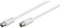 Goobay 11514 Antennenkabel 10m / Koax Stecker auf Koax Buchse / SAT Kabel Koaxialkabel Satellitenkabel 70 dB / 2fach geschirmt / TV Kabel HDTV / Weiß / Fernsehkabel 10m