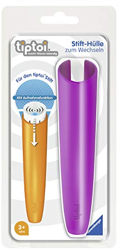 Ravensburger tiptoi Stifthülle zum Wechseln in Lila / Wechselhülle für den tiptoi Stift mit Aufnahmefunktion / Geeignet für Kinder ab 3 Jahren