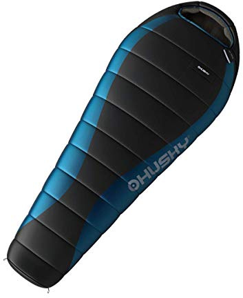 Husky Mumienschlafsacktuch Neu -20°C 220 x 85 cm-Schwarz/Blau