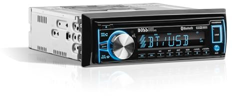 BOSS Audio Systems 750BRGB Single DIN Bluetooth Car Stereo, No CD DVD Drive