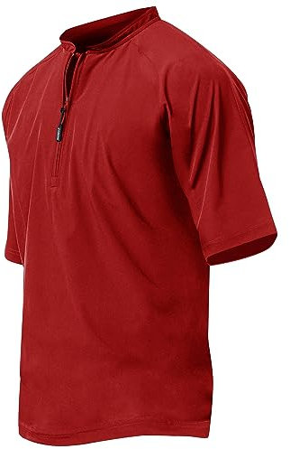 CHAMPRO Cage Baseball Batting Cage Jacket, Größe L, Scarlet