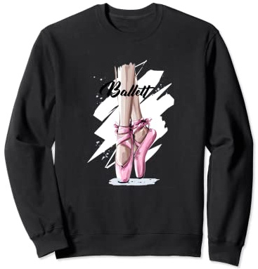 Ballet Rose - Zapatillas para niña, diseño de bailarina Sudadera